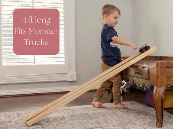 Wooden car ramp racer sale