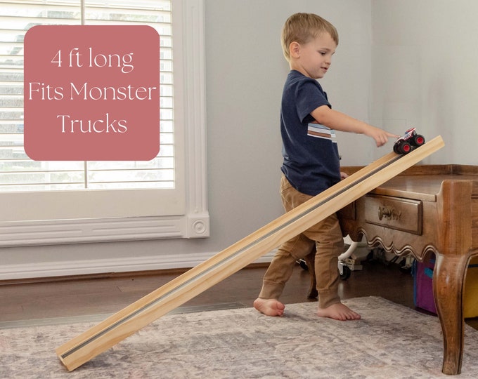 Wooden Car Ramp/ Race Car Track/ Road