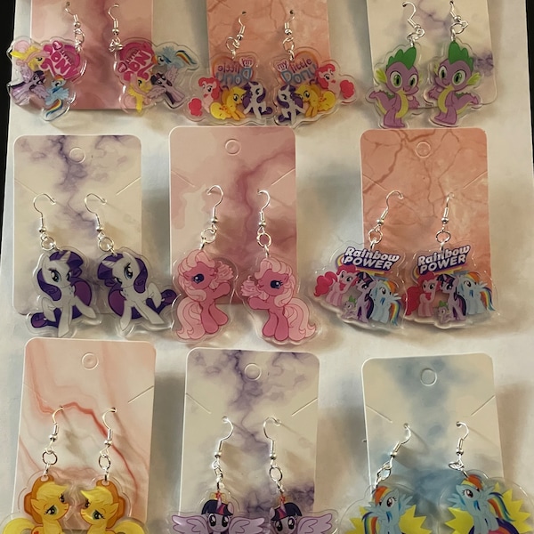 My Little Pony Acrylic Dangle Earrings