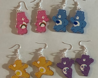 Care Bears Acrylic Dangle Earrings