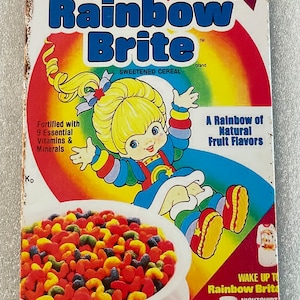 Rainbow Brite 80s Cereal Box Metal Sign