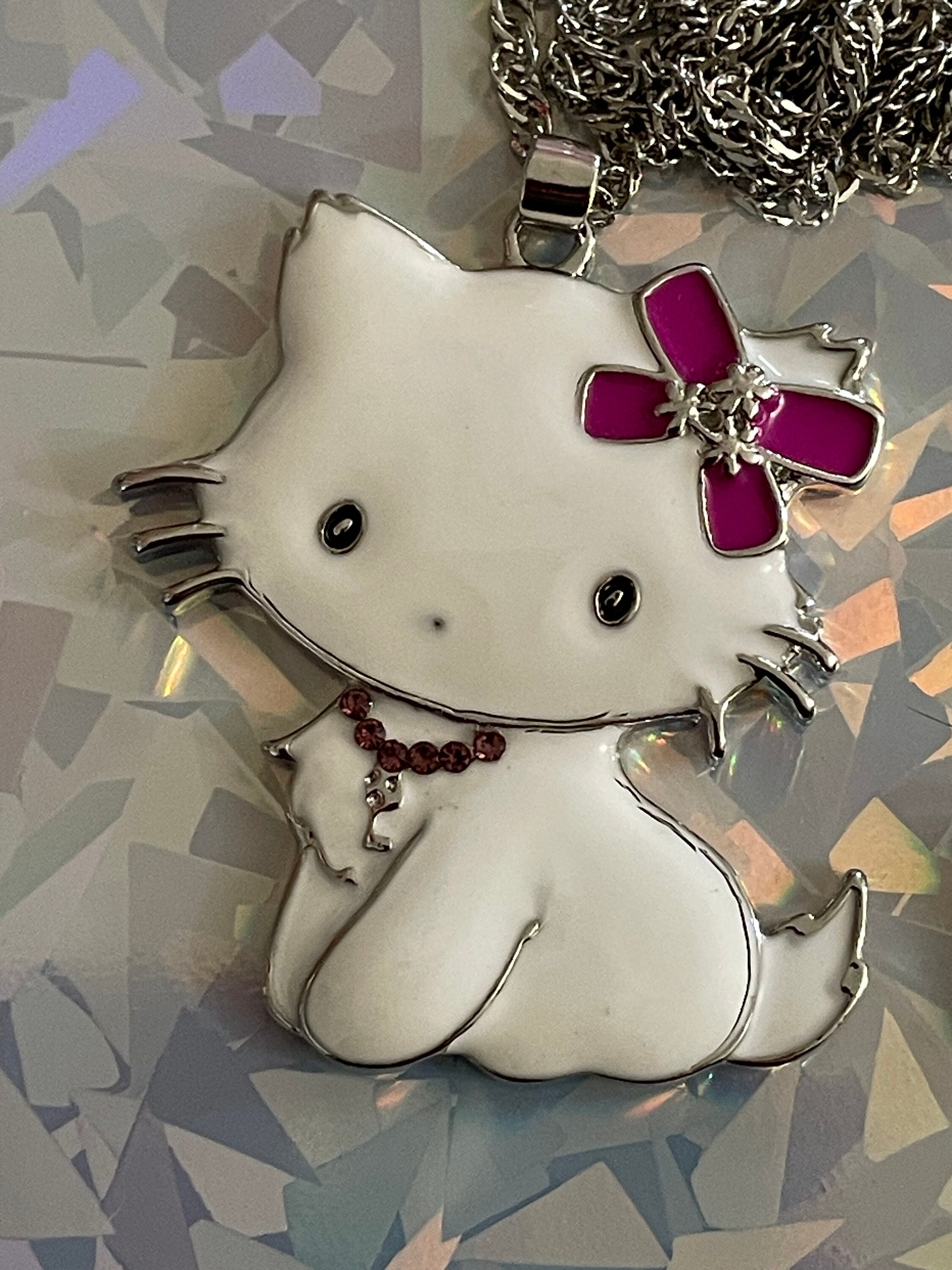 Hello kitty 2024 necklace etsy
