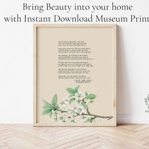 Decorazione da parete con poesia di Wendell Berry / Opera d&#39;arte letteraria con poesia &quot;Over the Edge&quot; / Download immediato / Stampa di poesie / Regalo per gli amanti dei libri