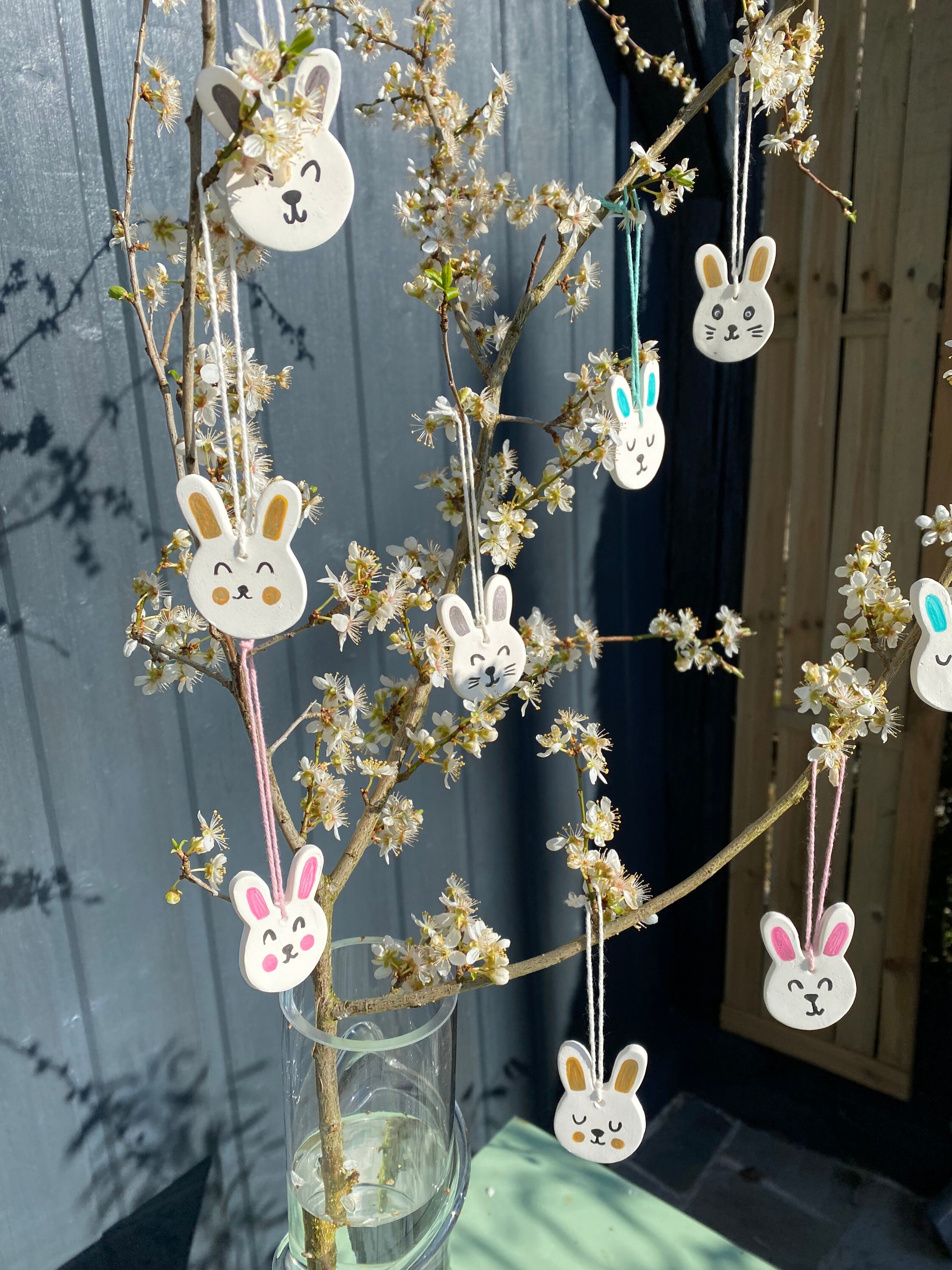 Décoration de Pâques à Suspendre/ Lapins Déco Suspension/ Ornements Pâques