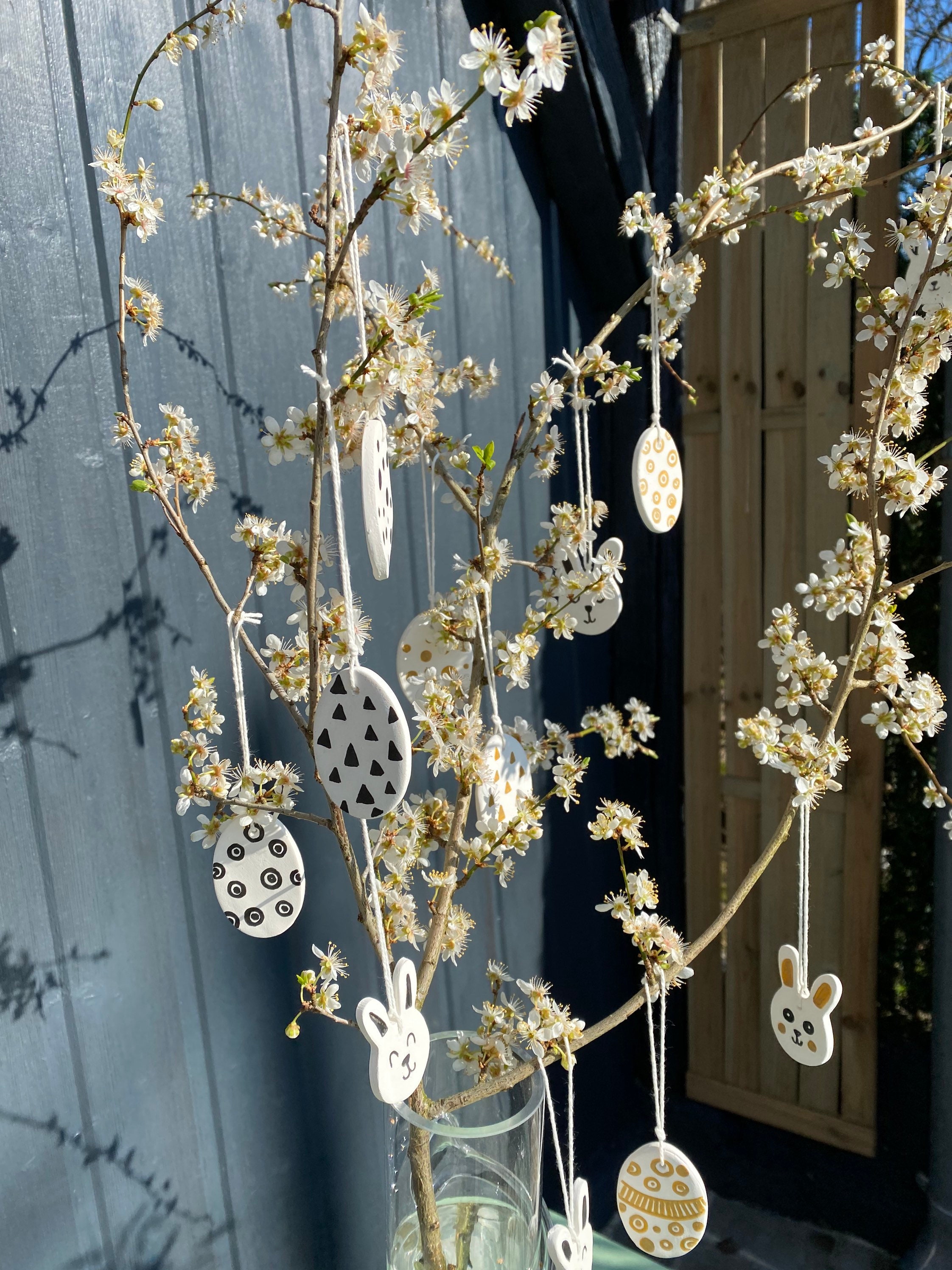 Décoration de Pâques à Suspendre/ Lapins Déco/ Œufs Suspension/ Ornements Pâques