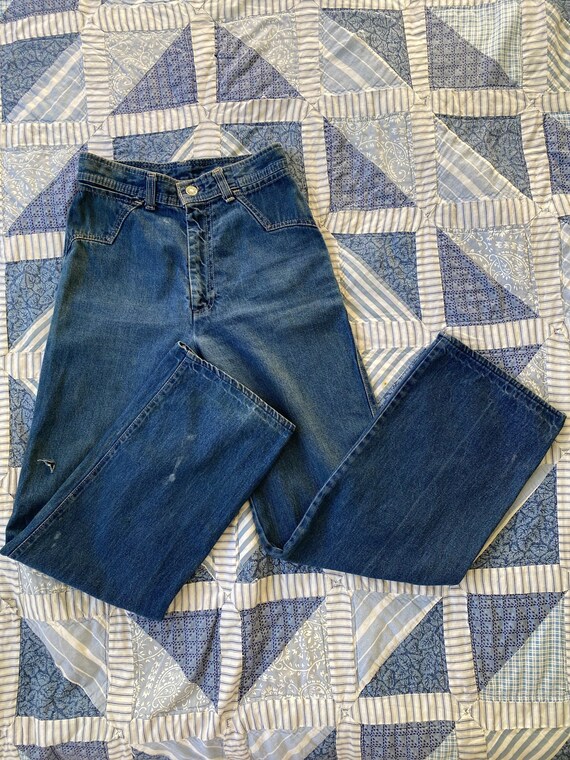 70's Vintage Big E Levis Blue Tab Jeans