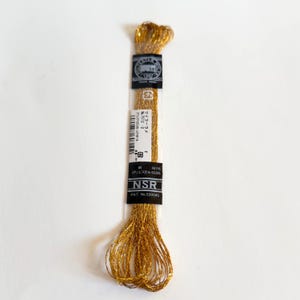 Cosmo Embroidery Floss and The Stitchery threads packs, includes 12 skeins Gold Floss