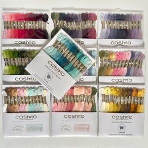 Cosmo Embroidery Floss and The Stitchery threads packs, includes 12 skeins image 3