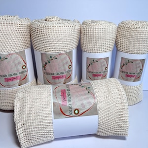 Certified Organic Mesh Cotton fabric 60” wide