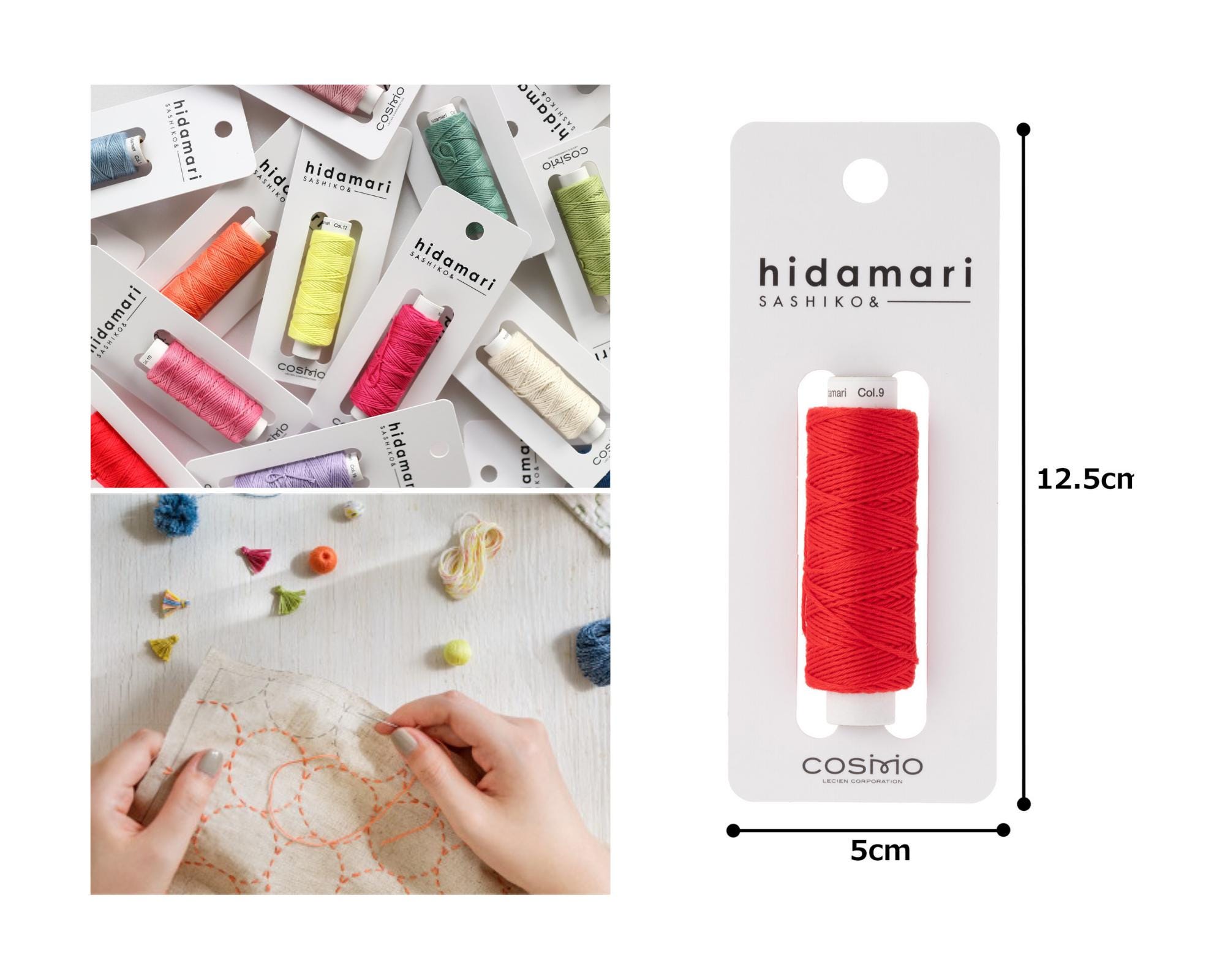 NEW COLORS Cosmo / Hidamari Thread – 30m Roll, 60 Color Collection