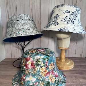 Handmade Reversible Bucket Hat