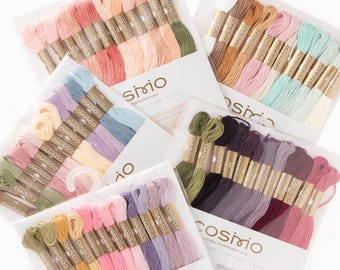 Cosmo Sticktwist und The Stitchery Garnpackungen, enthalten 12 Stränge