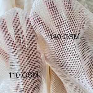 Organic cotton mesh fabric 60” wide