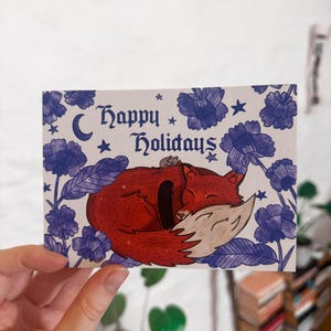 HOLIDAY FOX POSTCARDS fre / ni