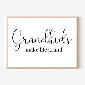 Grandchildren Print, Print for Grandparents, Digital Download, Gift for Grandparents, Grandparents Gift, Grandparents Sign, Gift for Parents