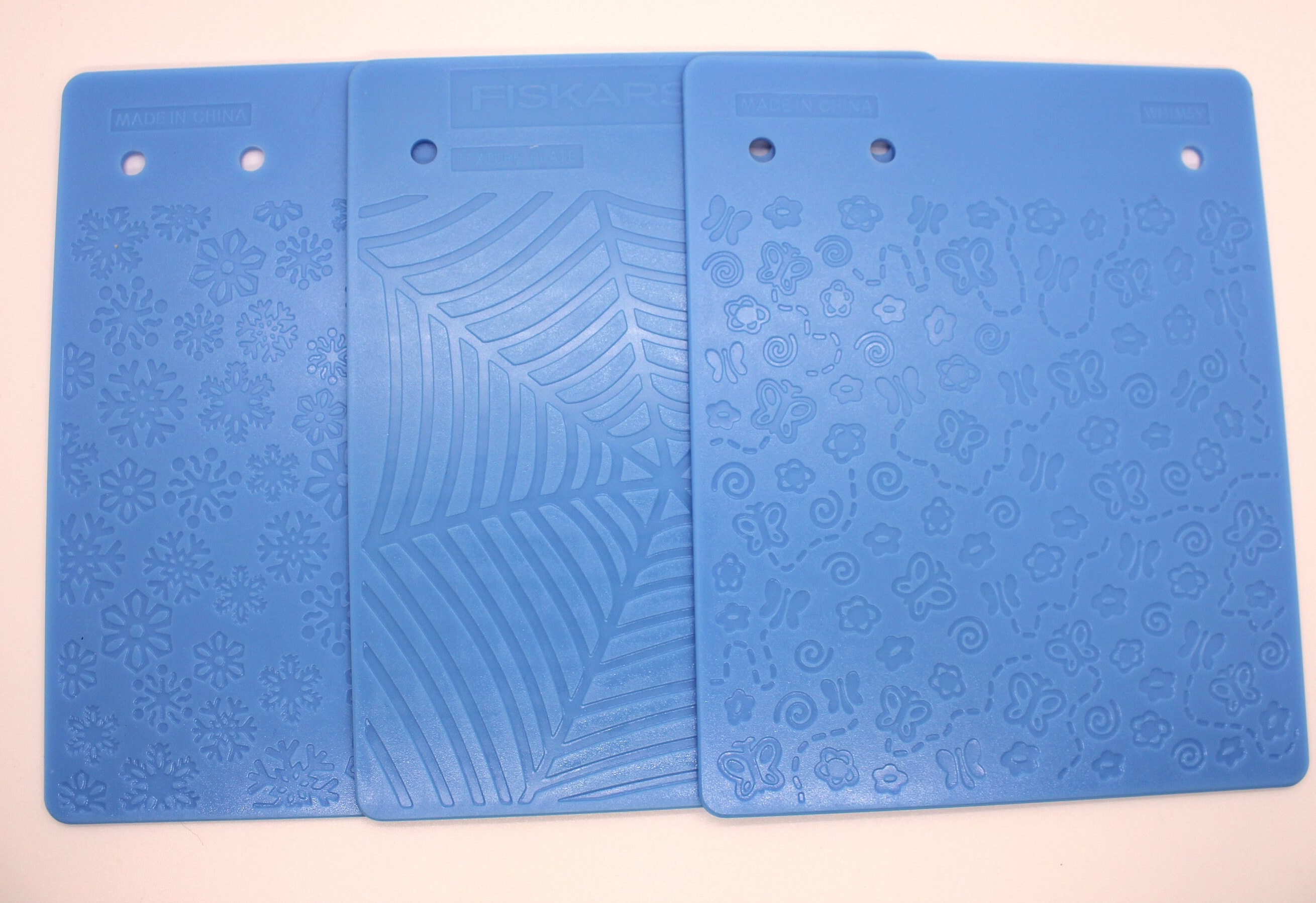 Fiskars Texture Plates and Tool, De Stash Embossing Plates, Card Making