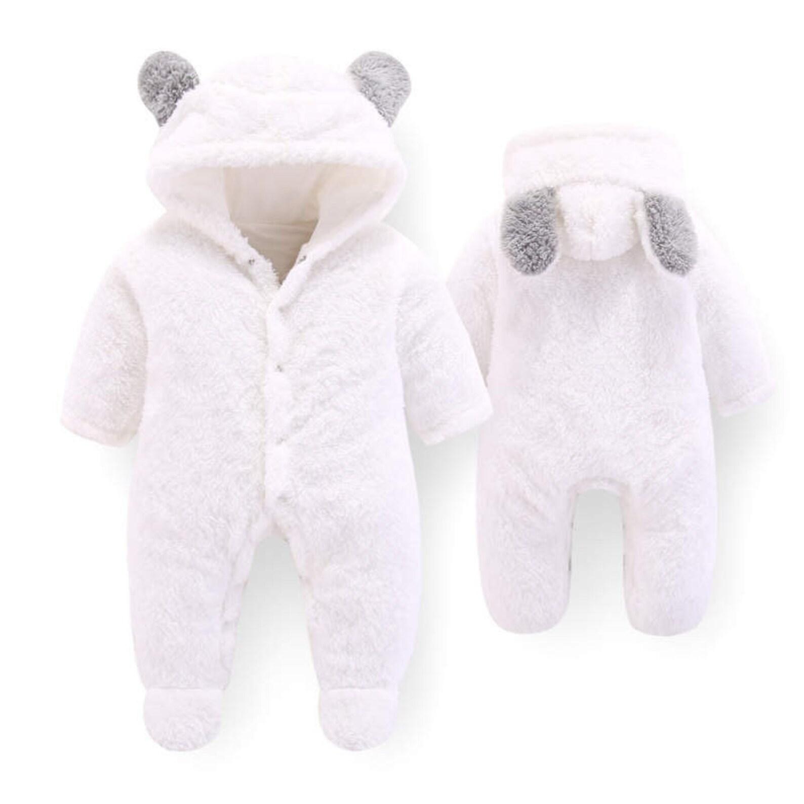 Newborn Baby Bear Jumpsuit / Snowsuit Romper Etsy