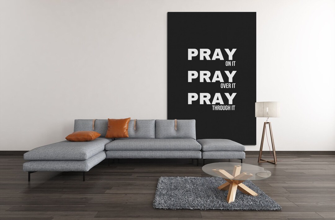 PRAY Christian Wall Art, Christian Minimalist Printable Wall Art ...