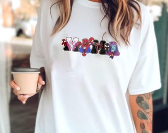 Personalized Disney Spider Mama Hero Shirt, Custom Spider Mom Theme shirt, In my Spidey Mom Era Shirt, Mothers Day Gift For Mom Nana Grandma