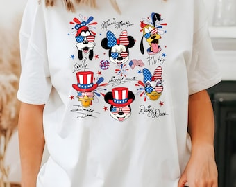 Mickey and Friends 4th Of July Shirt, Patriotic Memorial Day Tee, Mickey Friends Shirt, Disney 4th of July Shirt, 4th July Shirt, Mickey Tee