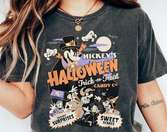 Comfort Color® Disney Halloween Shirt, Mickey's Not So Scary Halloween 2025 Shirt, Disneyland Halloween, Mickey And Friends Halloween Shirt