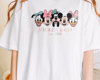 Mickey and Co. est. 1928 Shirt, Mickey & Co T Shirt, Mickey And Friends Shirt, Disney Shirts, Disney Trip Shirt, Disney Fan Shirt