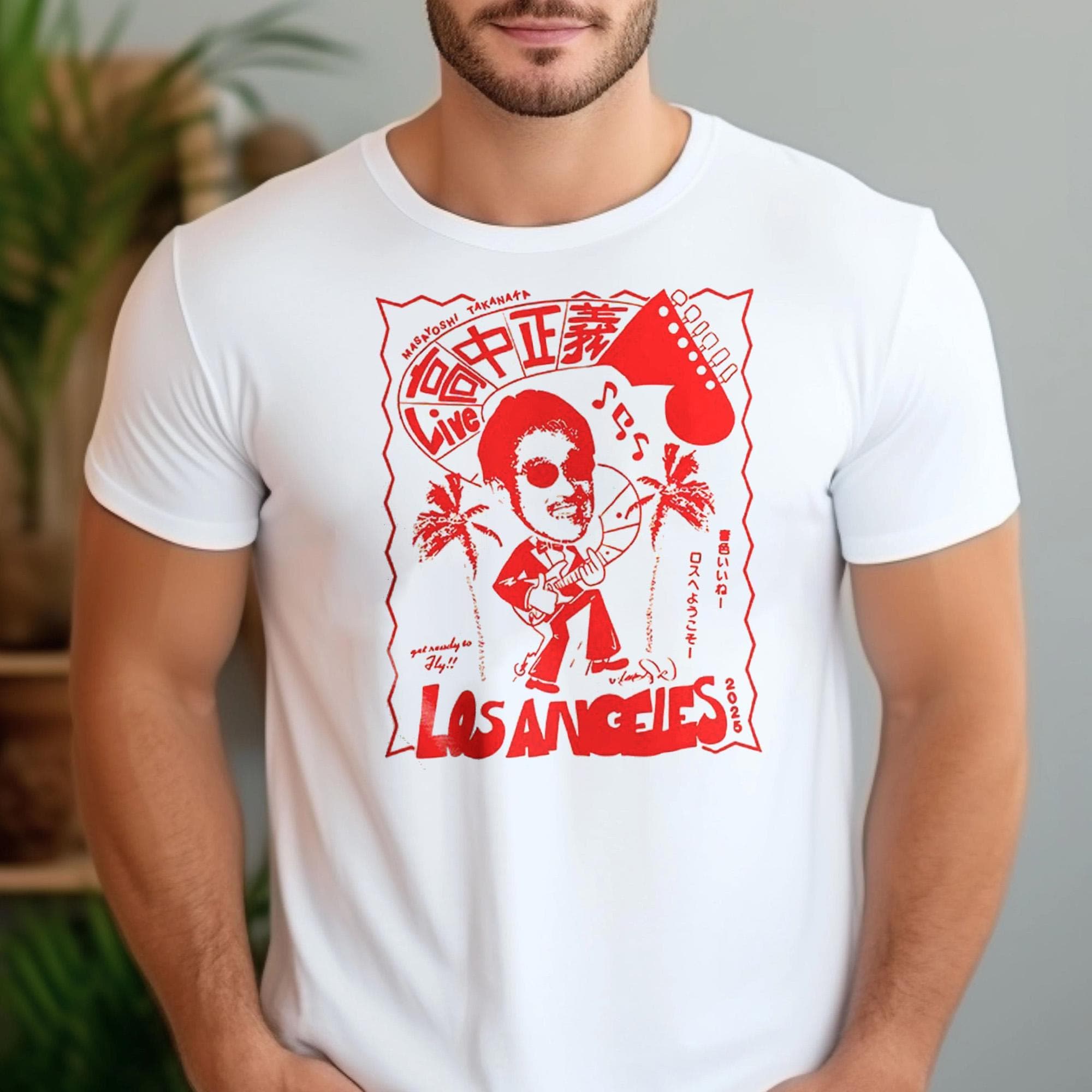 Masayoshi Takanaka Guitar Live Los Angeles 2025 Cartoon Shirt - Etsy