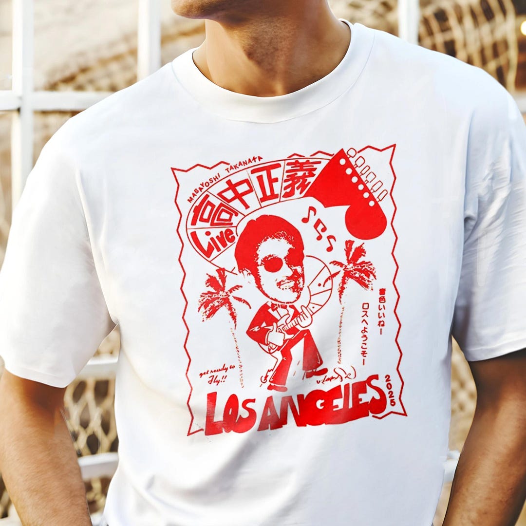Masayoshi Takanaka Guitar Live Los Angeles 2025 Cartoon Shirt - Etsy