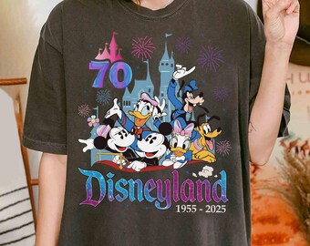 Disneyland 70th Anniversary 1955-2025 Shirt, 70 years of magic shirt, Disneyland family vacation 2025 shirt, Platinum celebration Tee