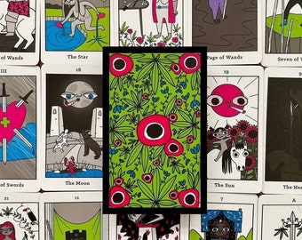 Mazzo di carte dei Tarocchi Four Twenty, strumento di divinazione dell'oracolo, carte occulte per amanti della marijuana e dell'erba, guida per principianti ai Tarocchi Rider Waite.