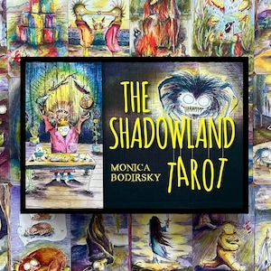 Shadowland tarotdeck met gids Rider Waite Tarot beginner schaduwwerkboek, waarzeggerij, unieke oneven occulte orakelkaarten geschenkdoos