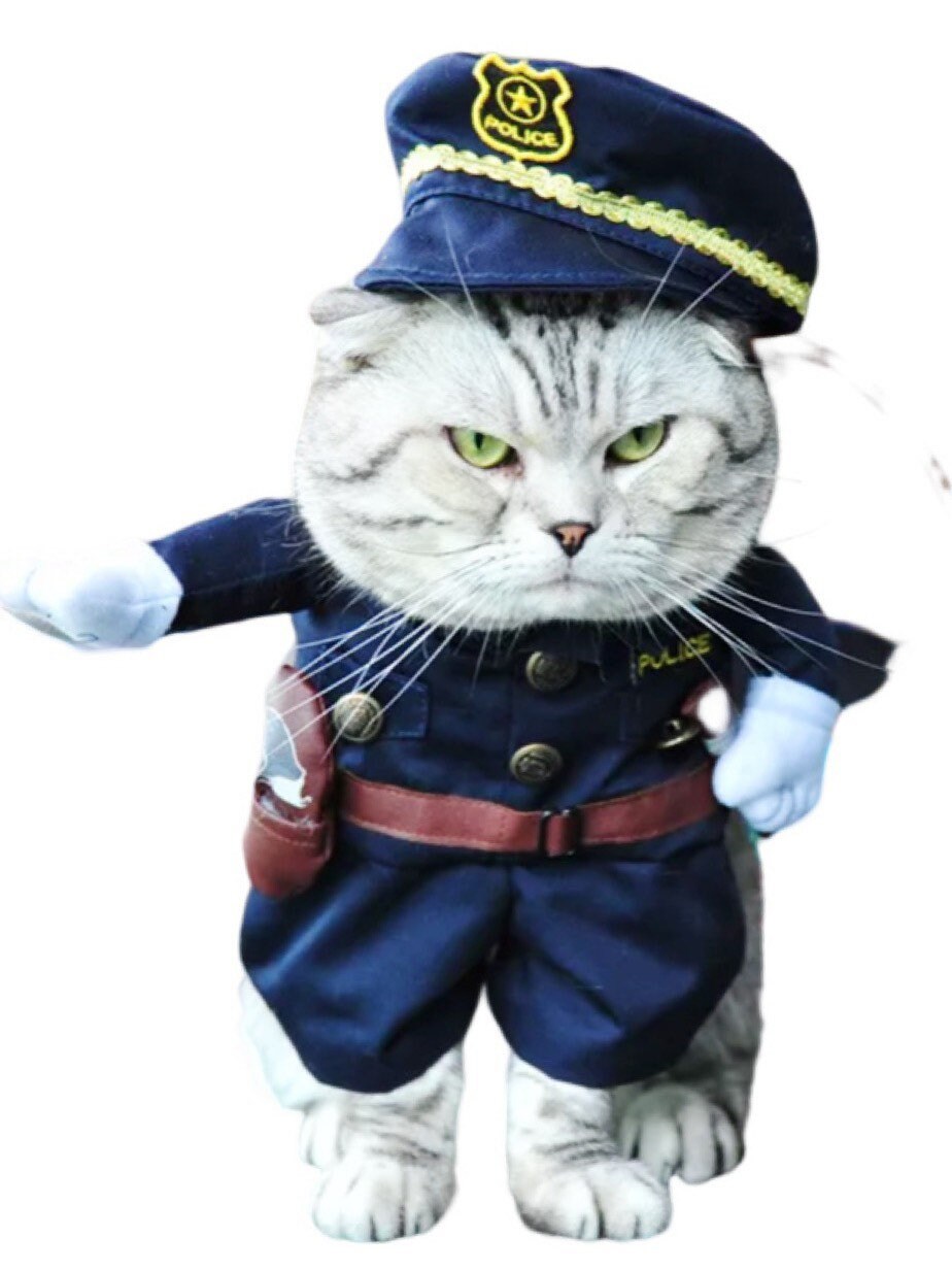 Pet Costume Animal for Dog Police Cosplay Halloween Puppy and Cats . - Etsy