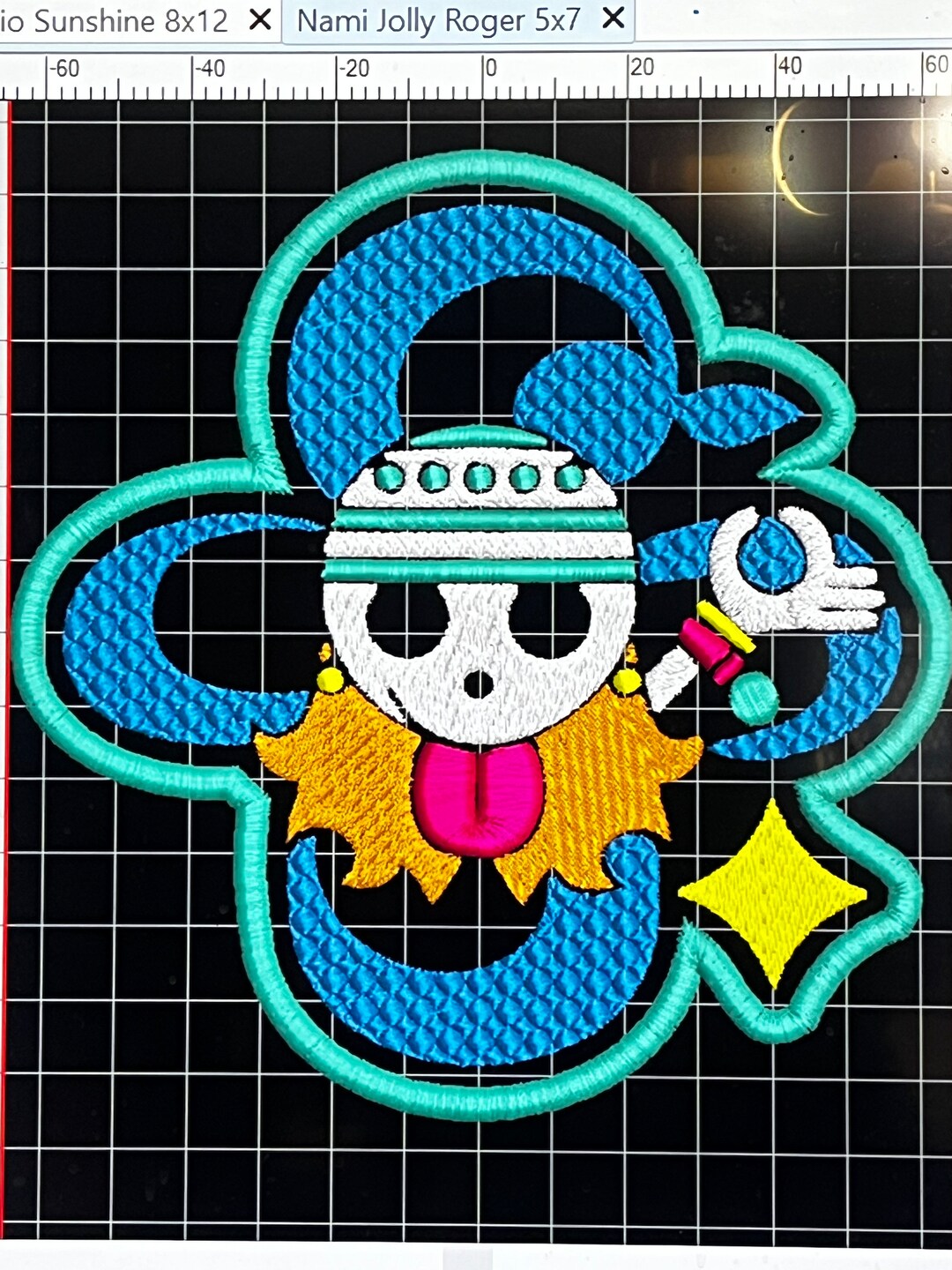 One Piece Nami Jolly Roger Embroidery/ Embossing File Multiple Etsy