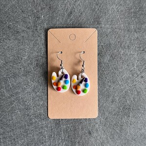 Boucles D'Oreilles à Clips Vintage - Plastique Vert Fluo Et Jaune - Années 60/70