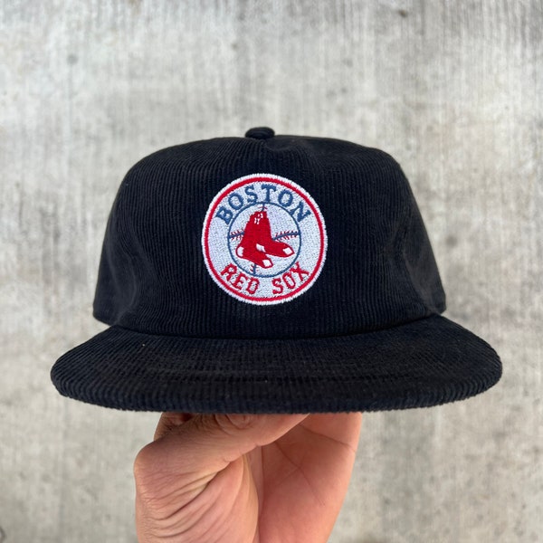 Snapback rétro en velours côtelé Redsox