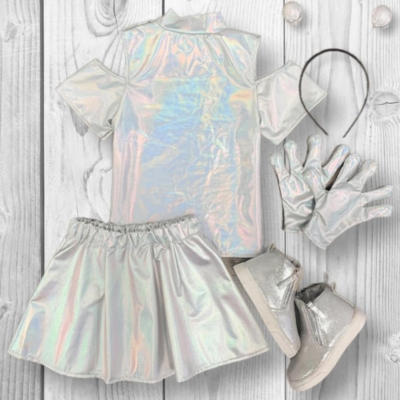 silver alien fancy dress Space cadet costume diy