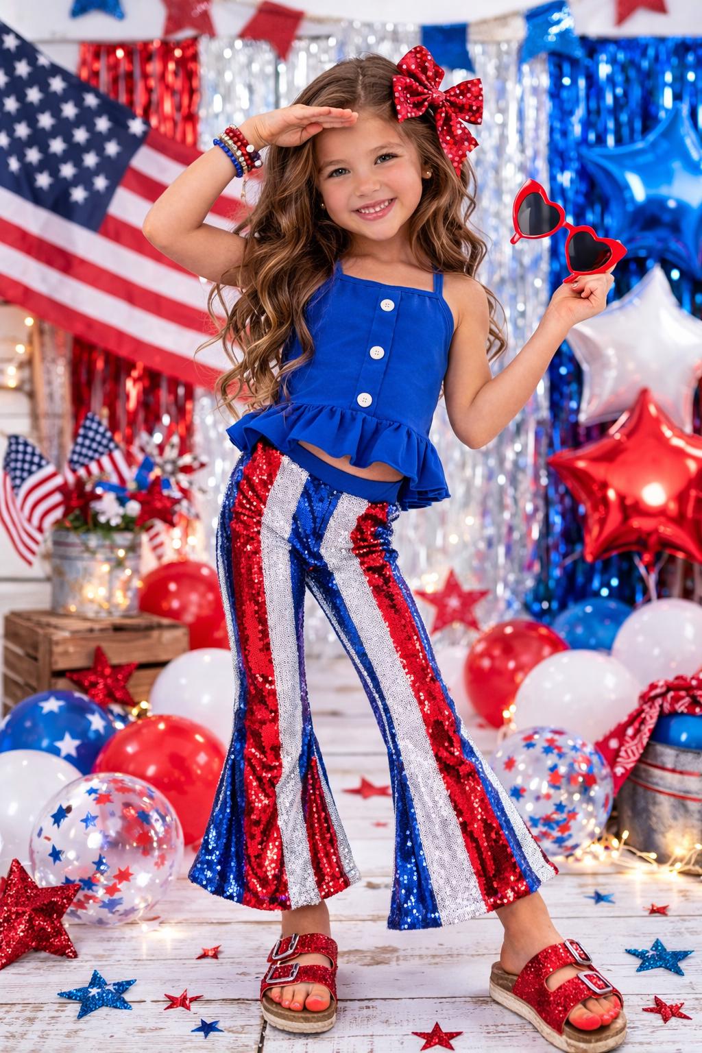 open lace back dress Curtain Call Costumes Red White and Blue main image 0