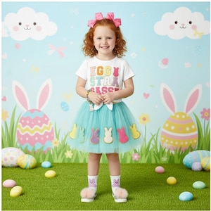 Tutu Skirt Set, Easter Outfit, Girls/Baby Clothes, Toddler Dress, Eggstra Sassy Patch