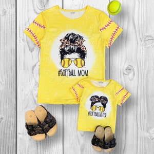 Mommy & Mini, Mom And Me - &quot;#Softball Mom And #SoftballSister&quot; Top