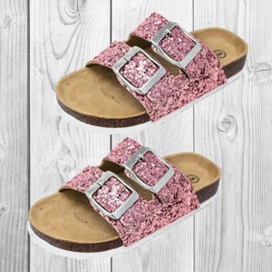 Glitter pink shop birkenstocks