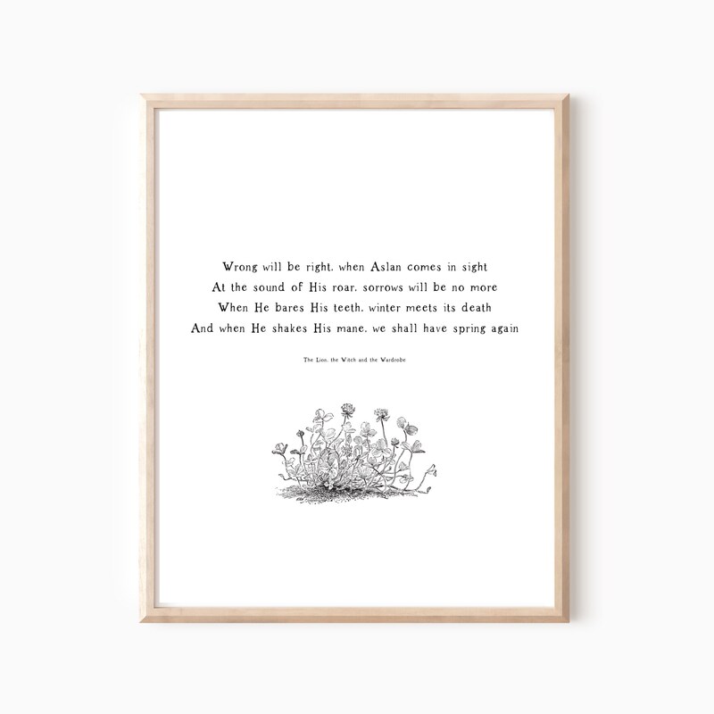 Narnia Quote - Etsy