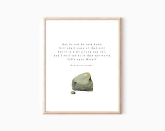 Citaat van de neef van de tovenaar, Aslan-offer, citaat van Narnia, wanddecoratie