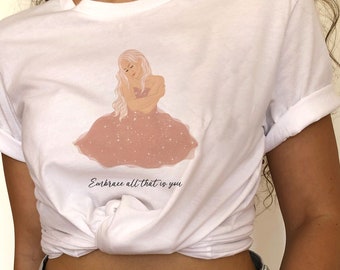 Selbstliebe-Shirt | Psychische Gesundheit Shirt | Selbstfürsorge Geschenk | Frauen Trendy T-Shirt | Liebe dich selbst | Positive Affirmation | Feministisches Shirt