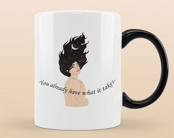 Witchy Mug| Law Of Attraction| Manifest Quote| Positive Affirmation| Spiritual Gift| Coffe Tea Cup| Celestial,Moon Art,Divine,Universe,Stars
