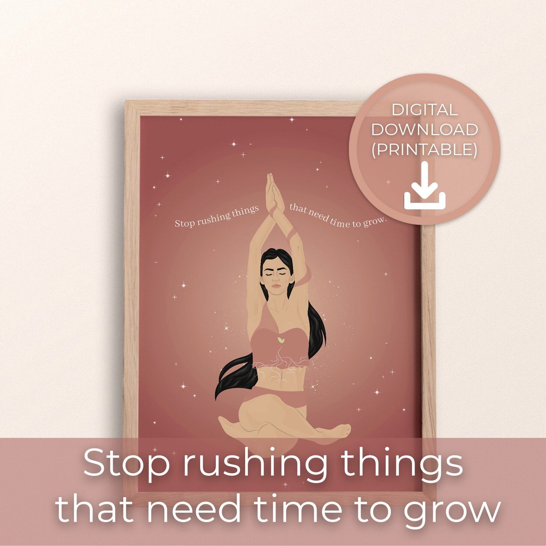 Spiritual Meditation Printable Wall Art | Woman Art | Yoga Pose Zen ...
