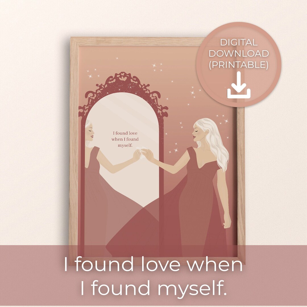 Self Love Feminine Printable Wall Art | Goddess Witchy Art | Mental ...