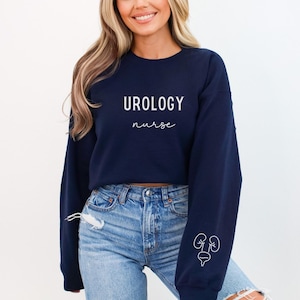 Urology Nurse Shirt With Sleeve Design Urology Long Sleeve Urology Gift Urology Squad Urologist Unisex Crewneck