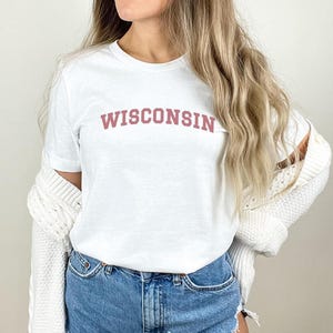 Wisconsin Shirt State Of Wisconsin T-shirt Wisconsin Gift Cute Wisconsin Shirts Minimalist Wisconsin Premium Unisex Tee