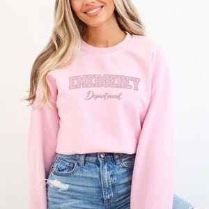 Emergency Department Sweat Shirt ER Nurse Shirt Gift Emergency Nurse Sweatshirt ER Department Emergency Medicine Nurse Unisex Crewneck