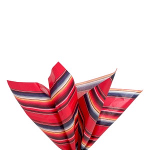 Red Serape Tissue Paper (Pack of 6 Sheets)